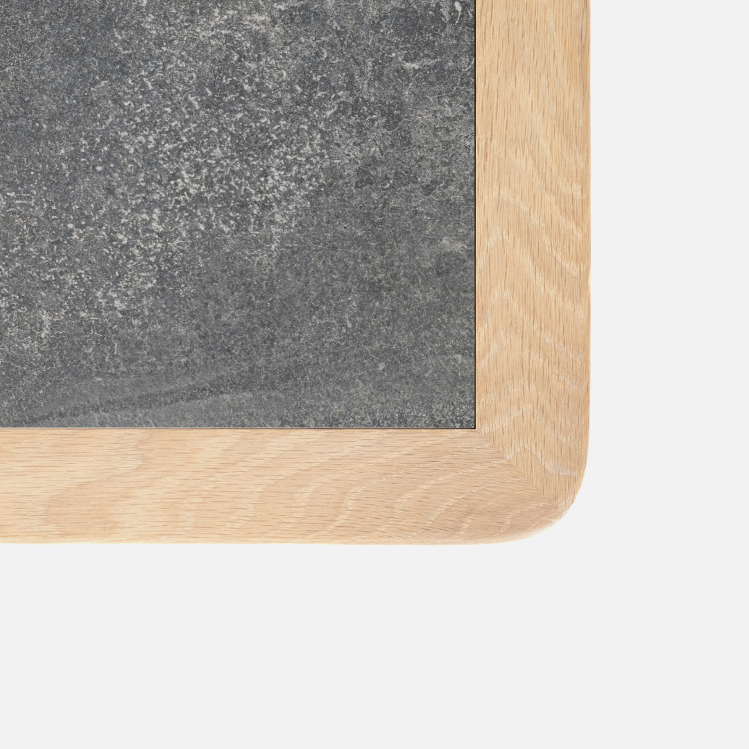 Scalla Oak Side Table - W/Shelf