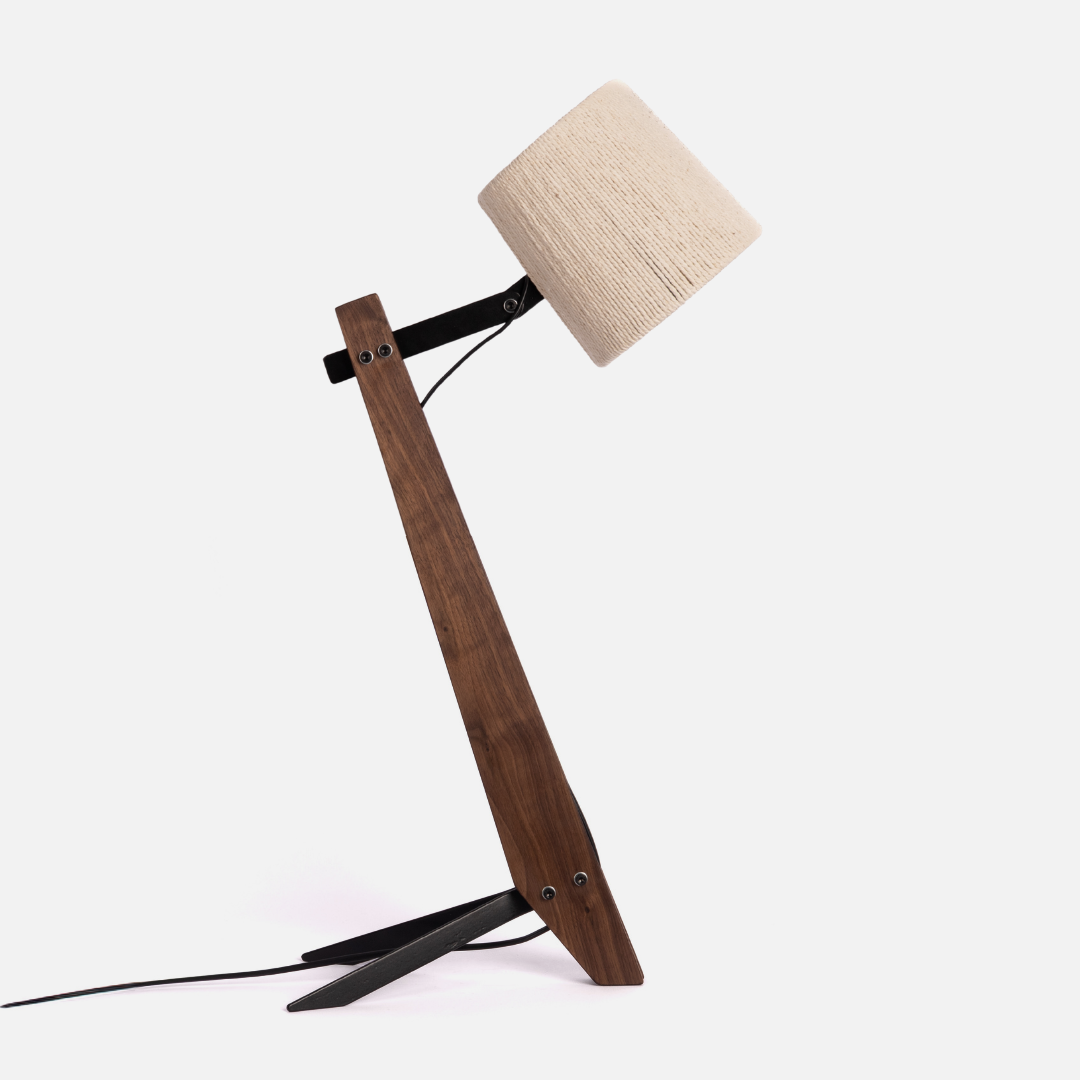 Industrial Desk Lamp - Walnut