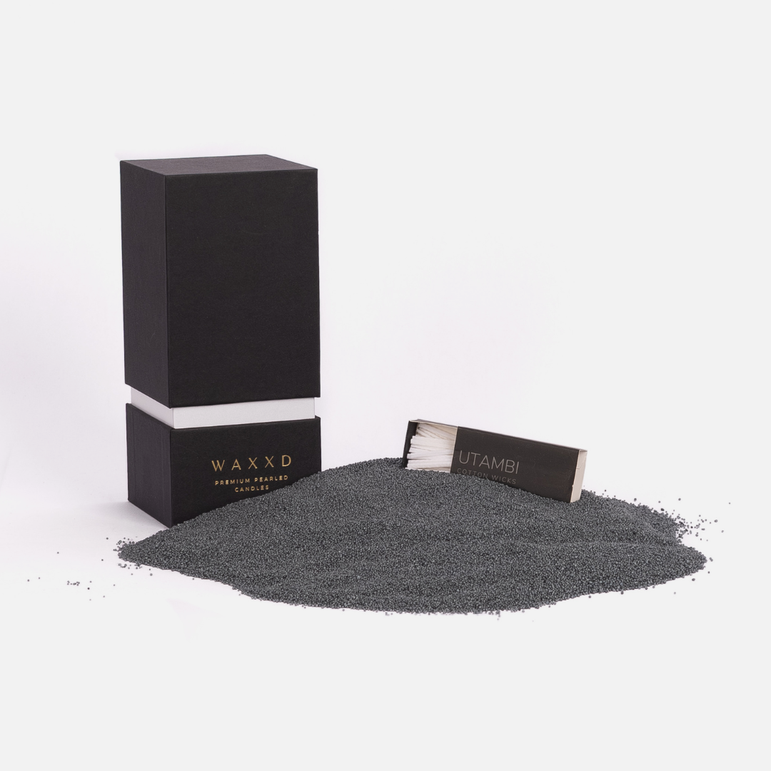 Premium Pearled Candle Box Midnight Black - 500g