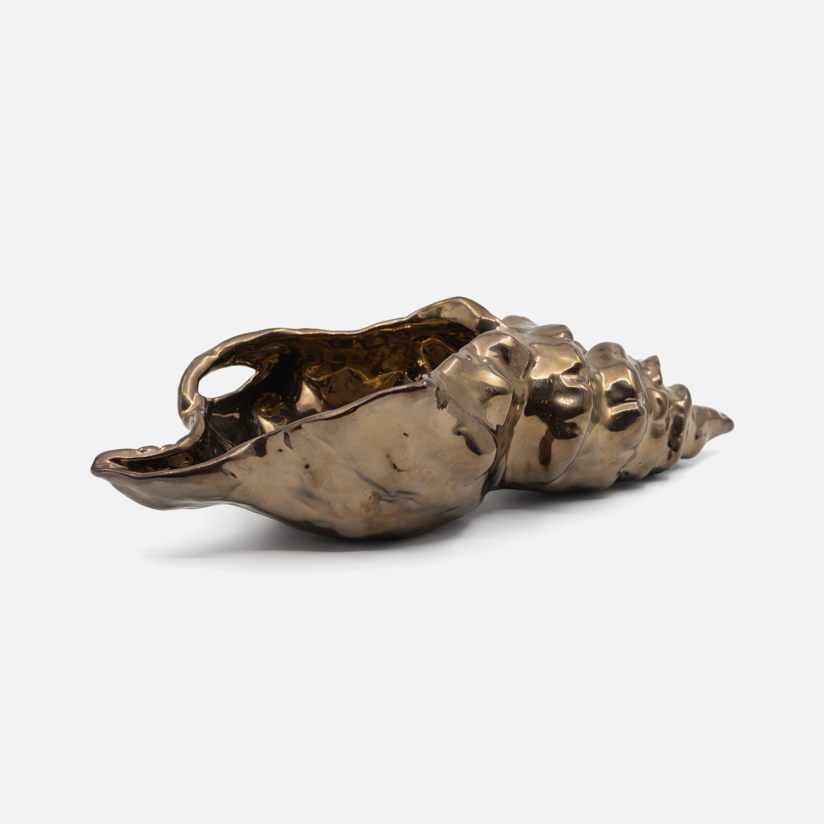 Mermaid Seashell Vessel - Bronze