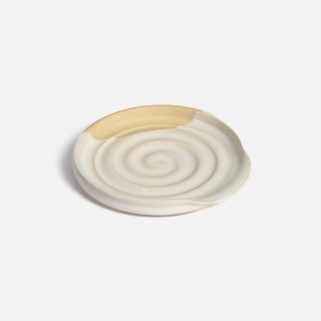 Teton Spoon Rest - Beige & White