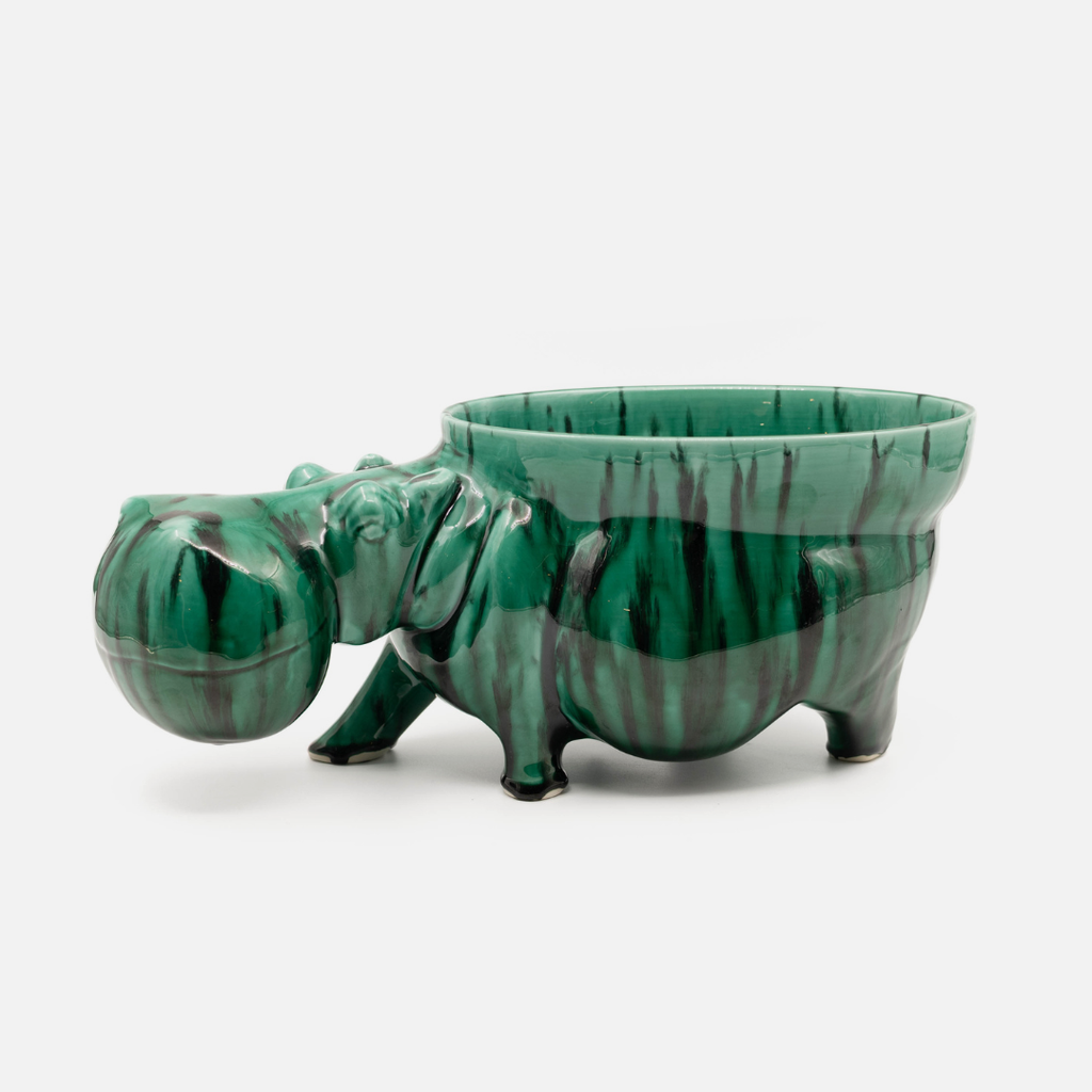 Huberta Hippo Bowl - Emerald Green