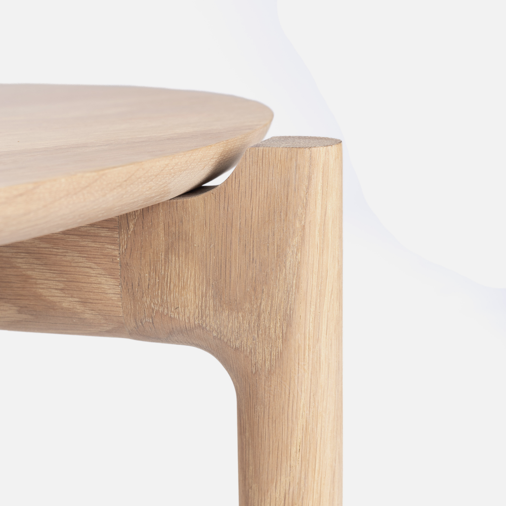 Akari Round Nesting Tables - Solid Oak