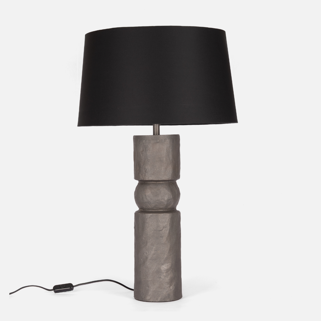 Antique Lamp Base 1 Circle - Black