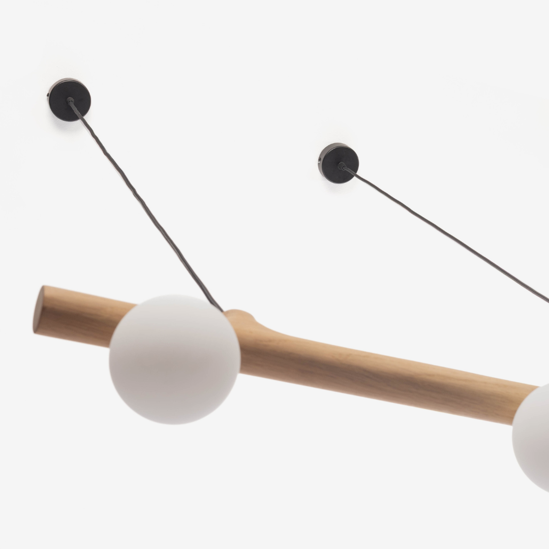 Scalla Pendant Light - Solid Oak