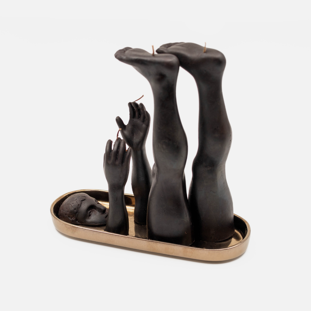 Falling Man Candle + Tray