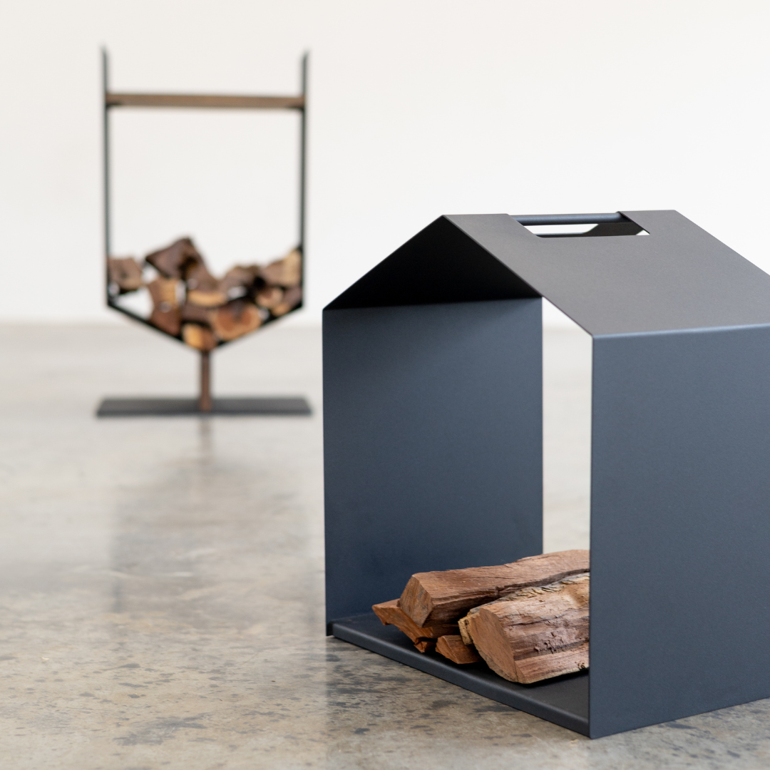 Hex Firewood Holder & Carrier Set