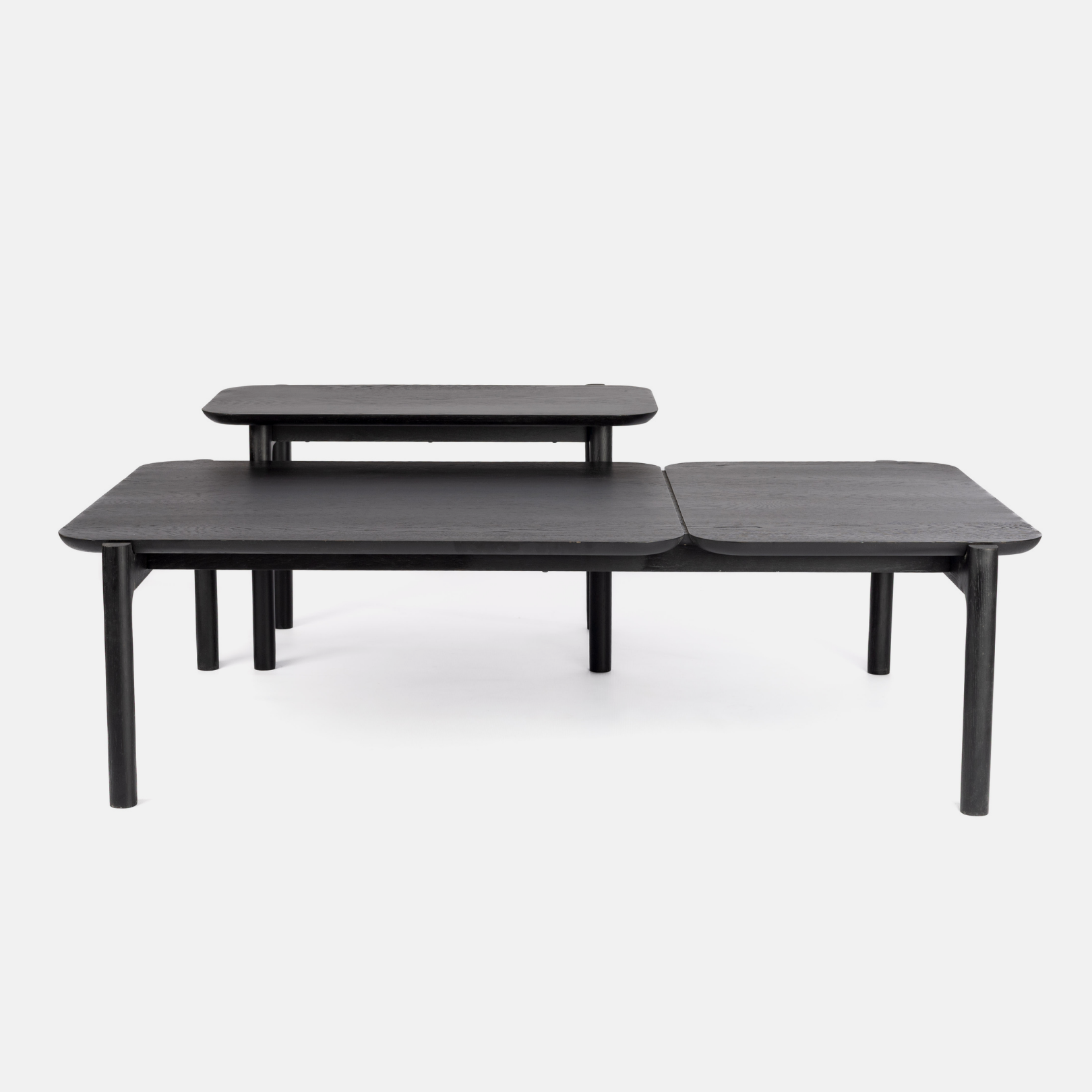 Akari Oversize Nesting Table Set- Ebony Oak