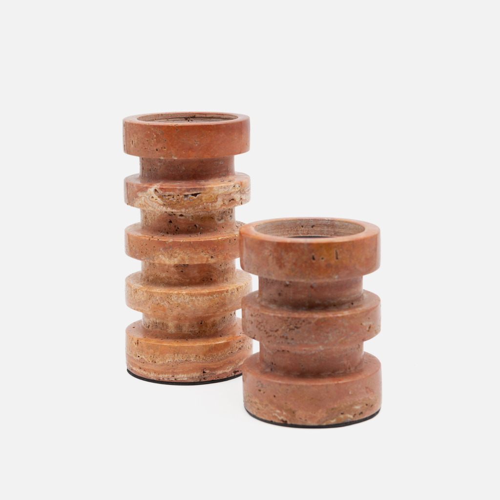Travertino Candle Holder - Small