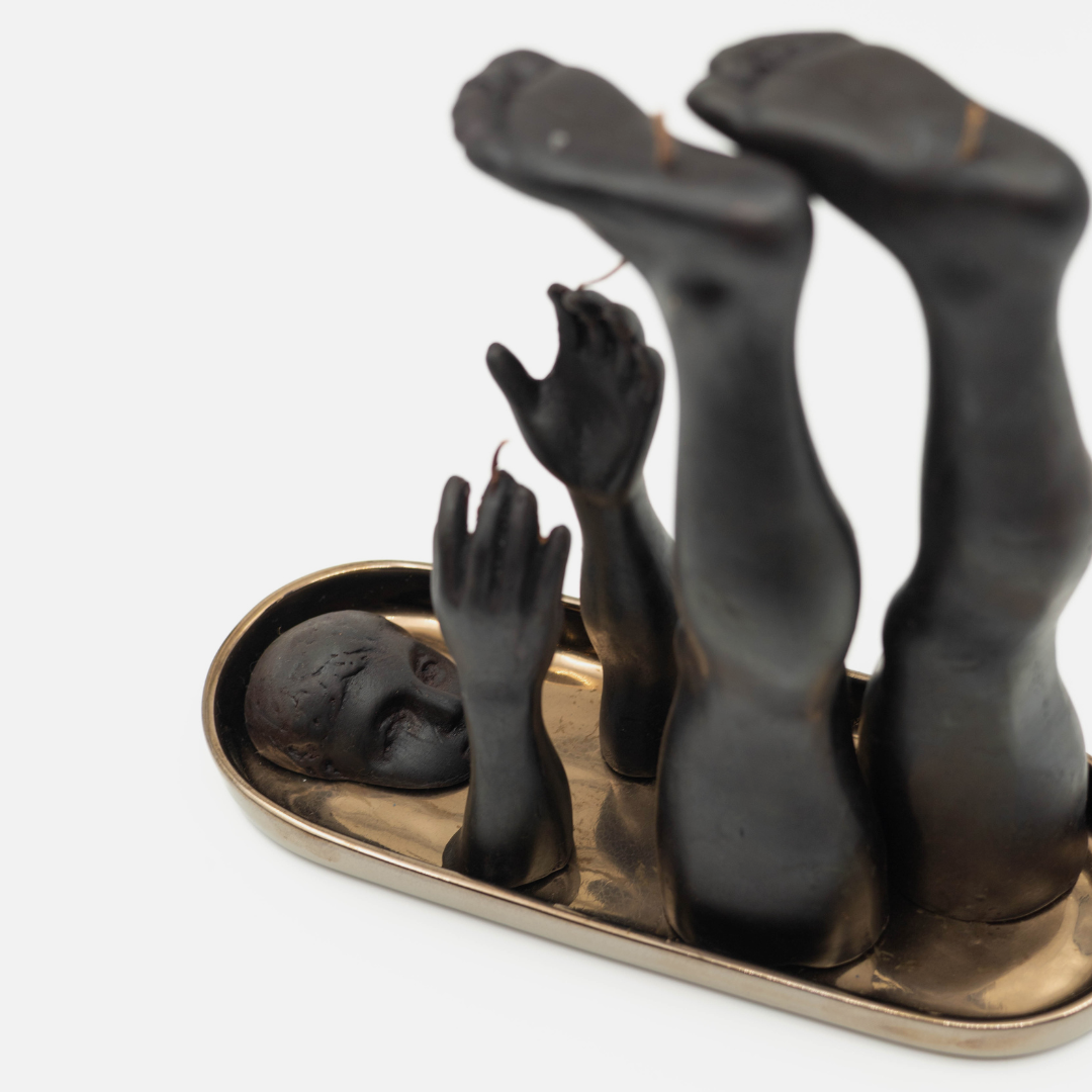 Falling Man Candle + Tray