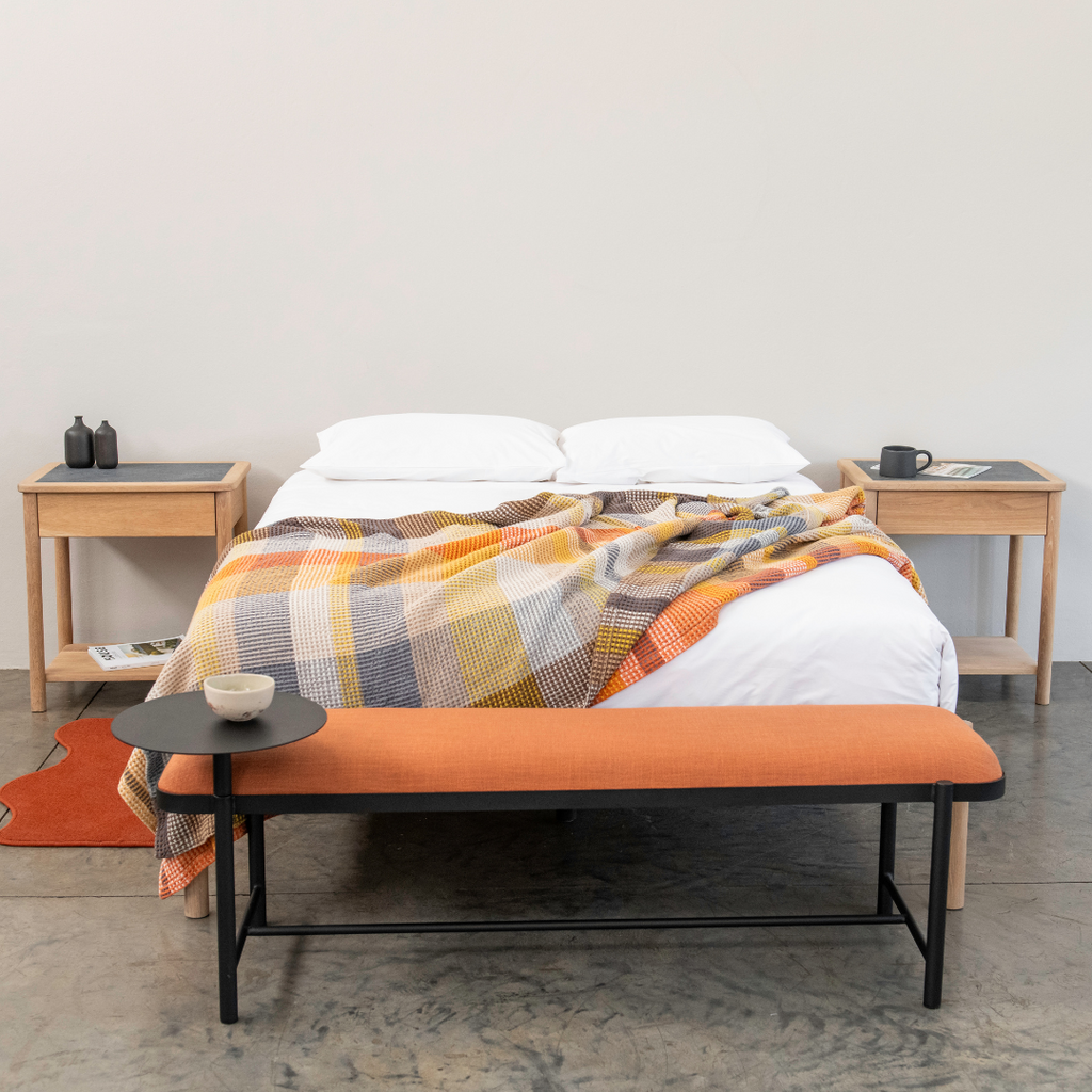 Malmo Bench + Table - Persimmon