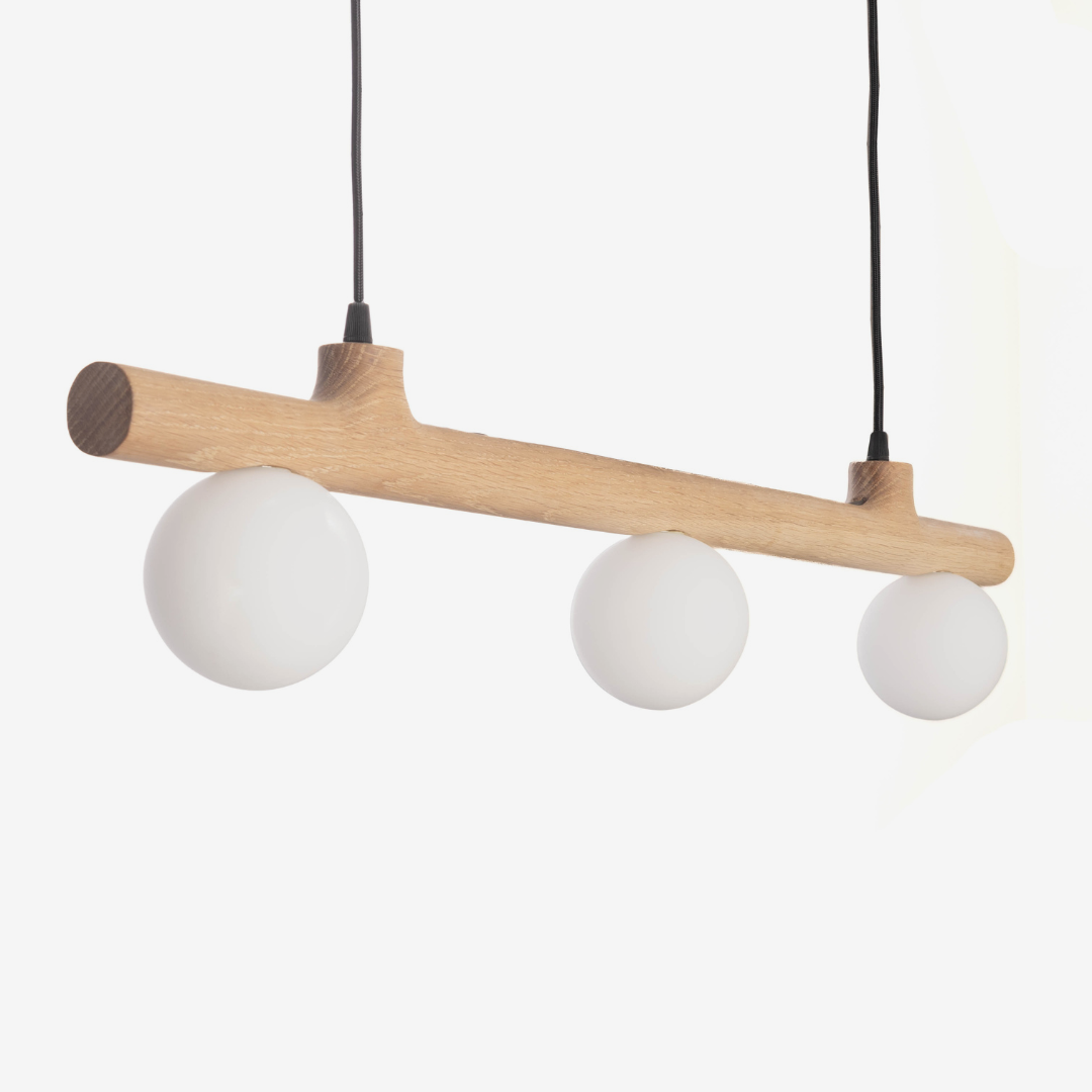 Scalla Pendant Light - Solid Oak