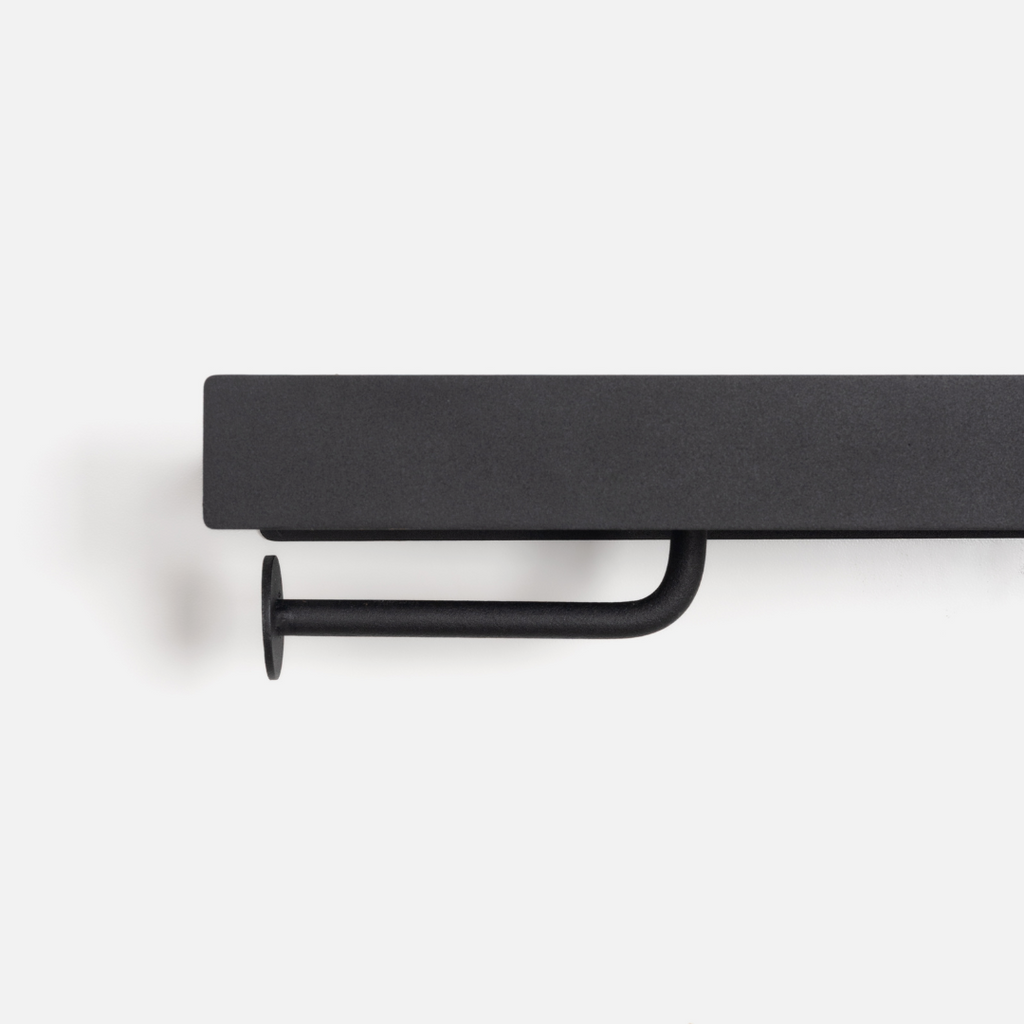 I-Beam Bathroom Shelf + Holder