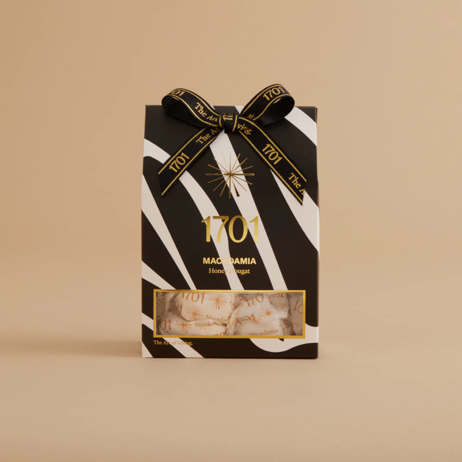1701 Honey Nougat Box - Macadamia Zebra Print