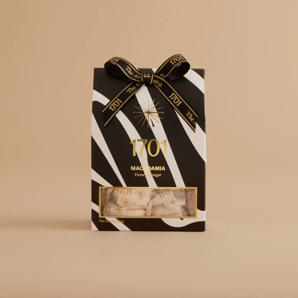 1701 Honey Nougat Box - Macadamia Zebra Print