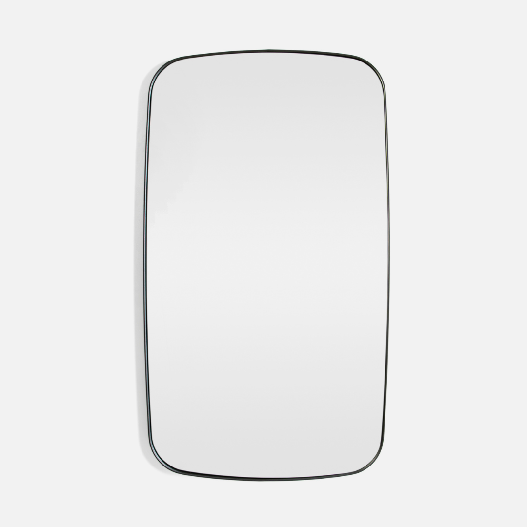 Deep Frame Soft Edge Mirror - Flared Design