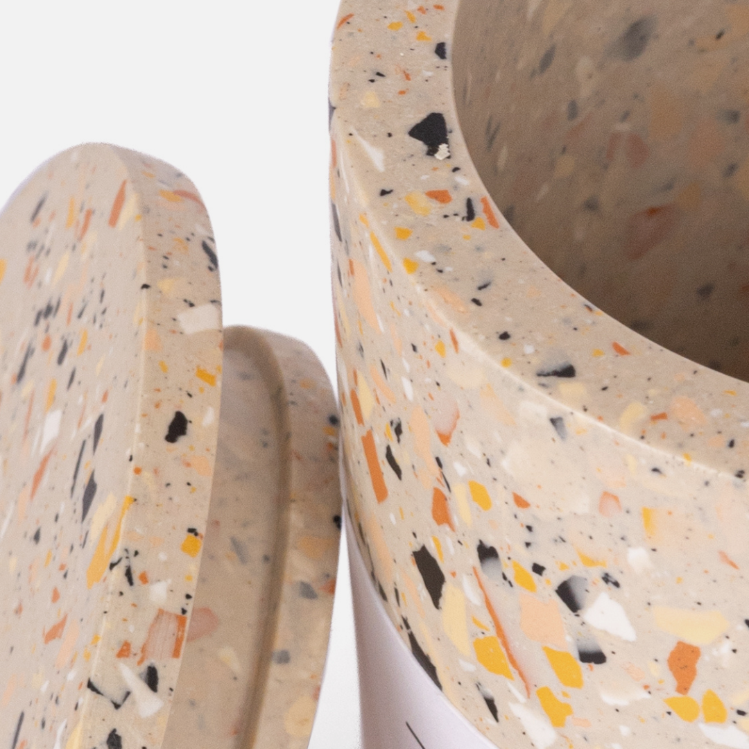Tumbler With Lid - Terrazzo Nude