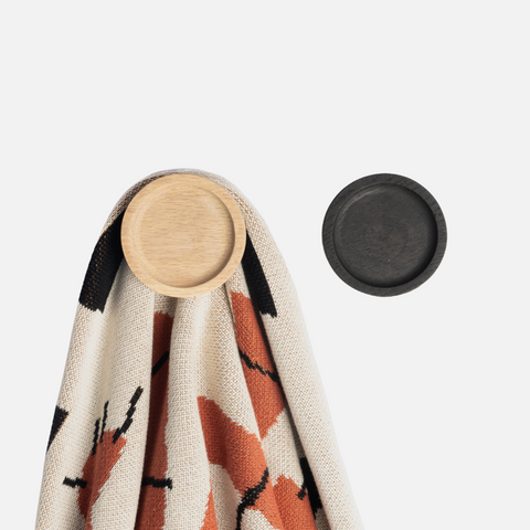 Salt & Pepper Oak Wall Hooks