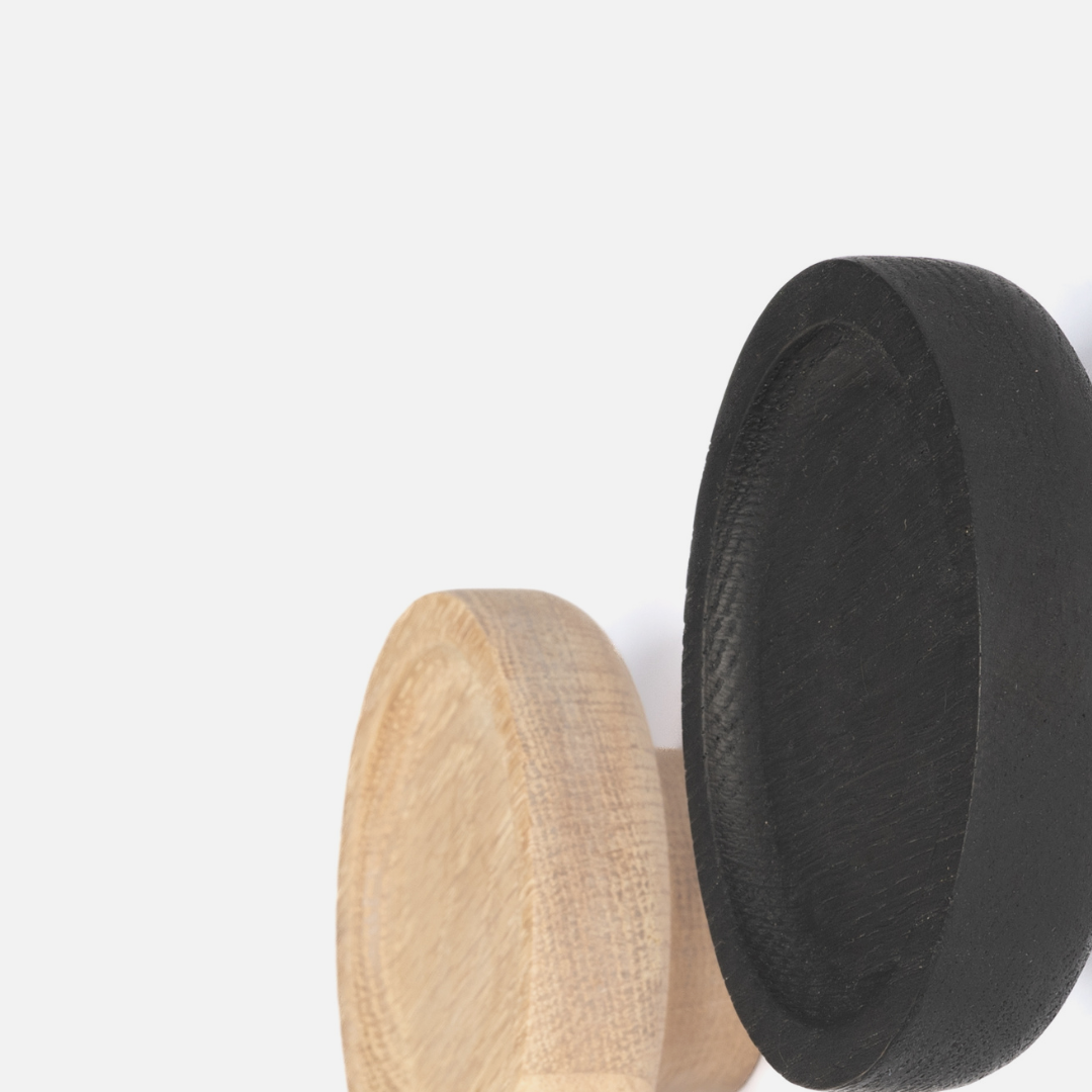 Salt & Pepper Oak Wall Hooks