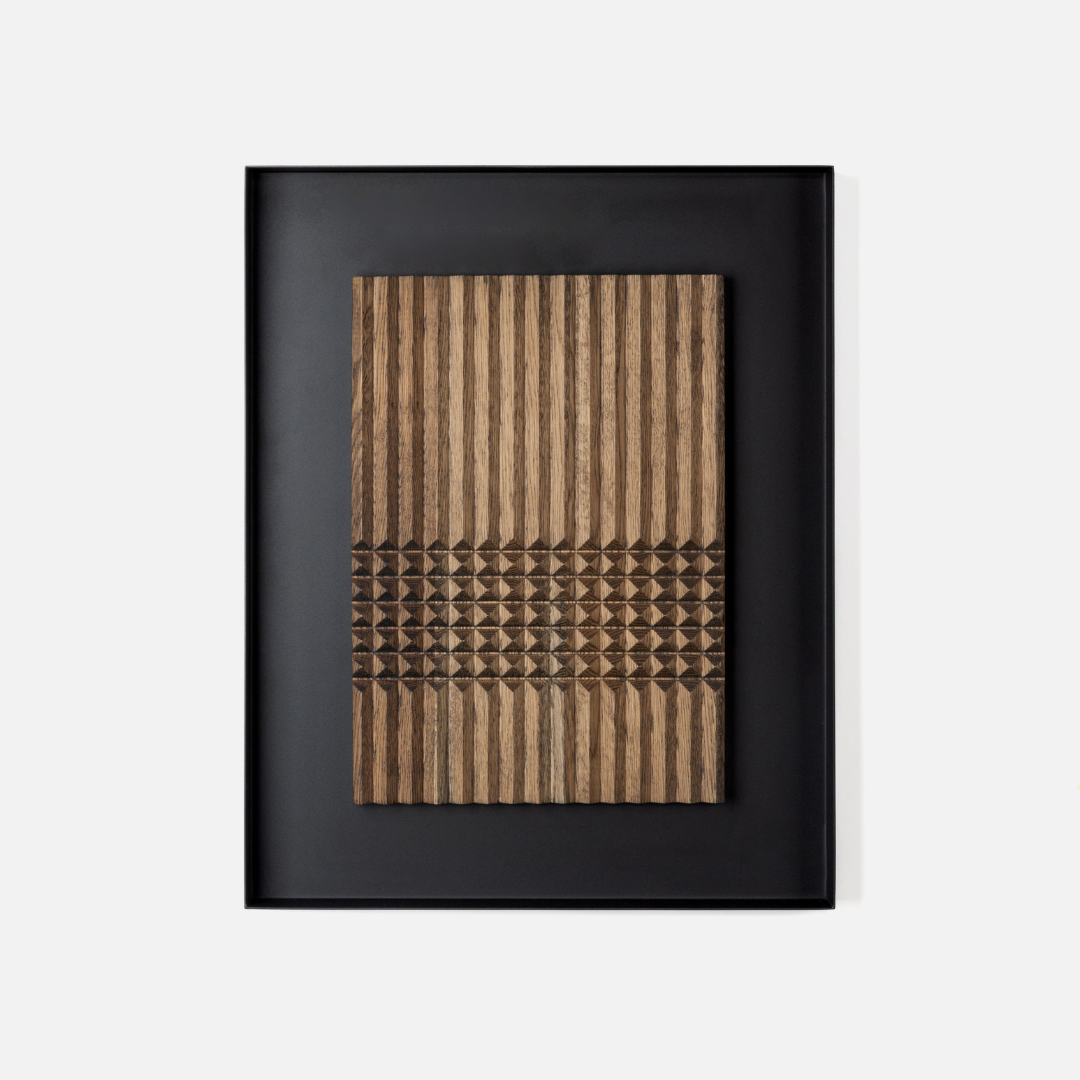 Pyramids Wall Art - Dark Oak