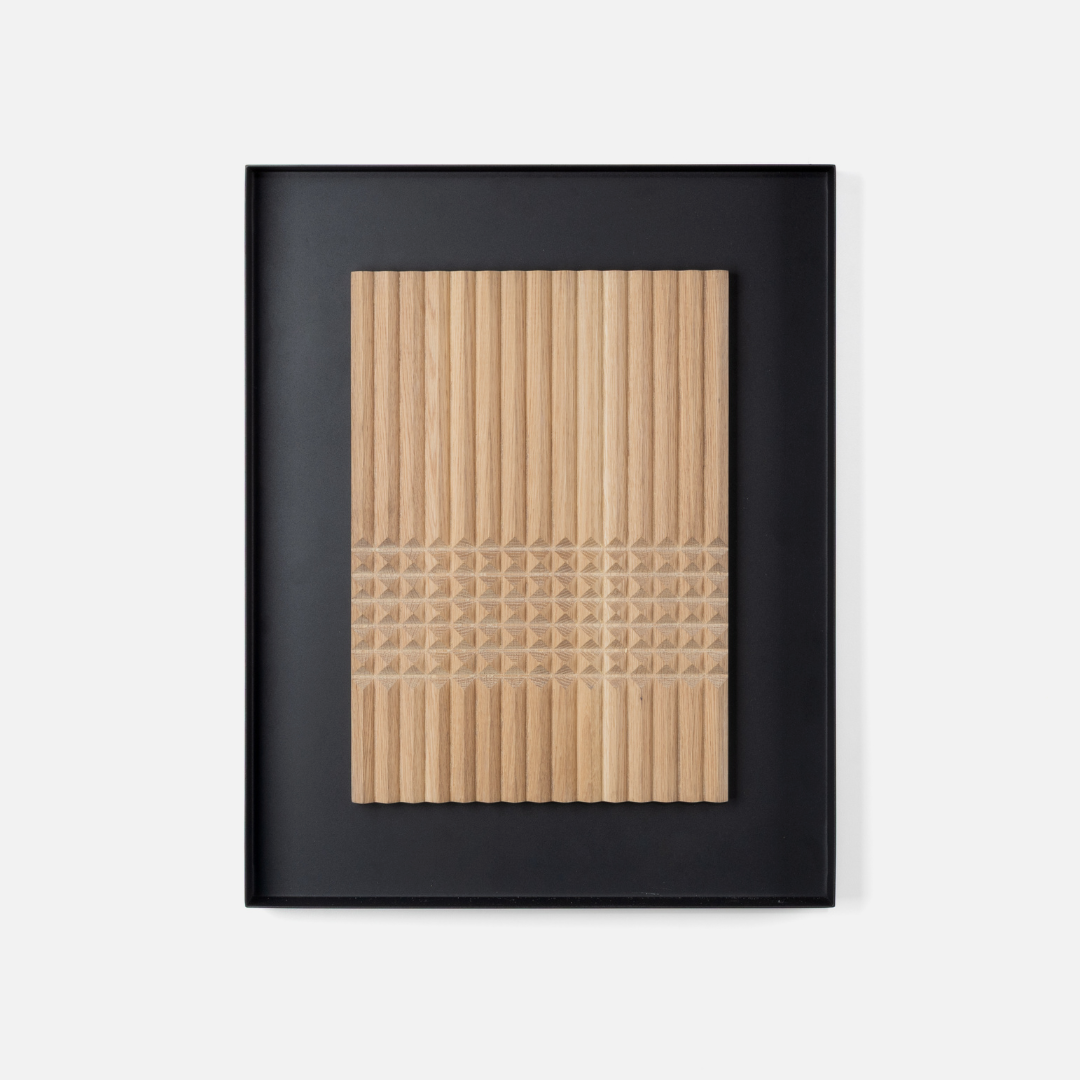 Pyramids Wall Art - Light Oak