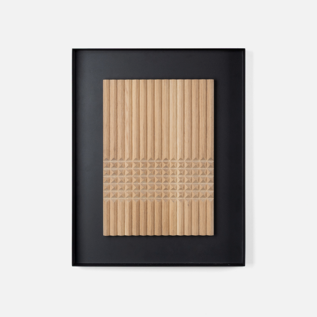 Pyramids Wall Art - Light Oak