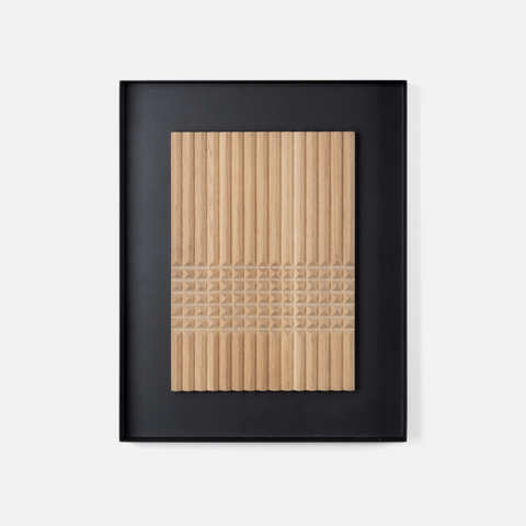 Pyramids Wall Art - Light Oak