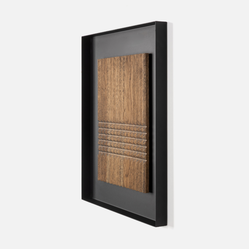 Pyramids Wall Art - Dark Oak