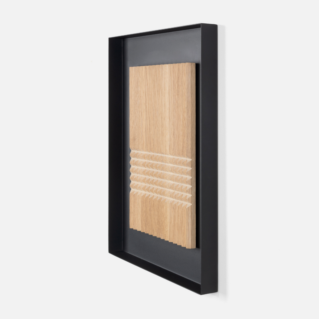 Pyramids Wall Art - Light Oak