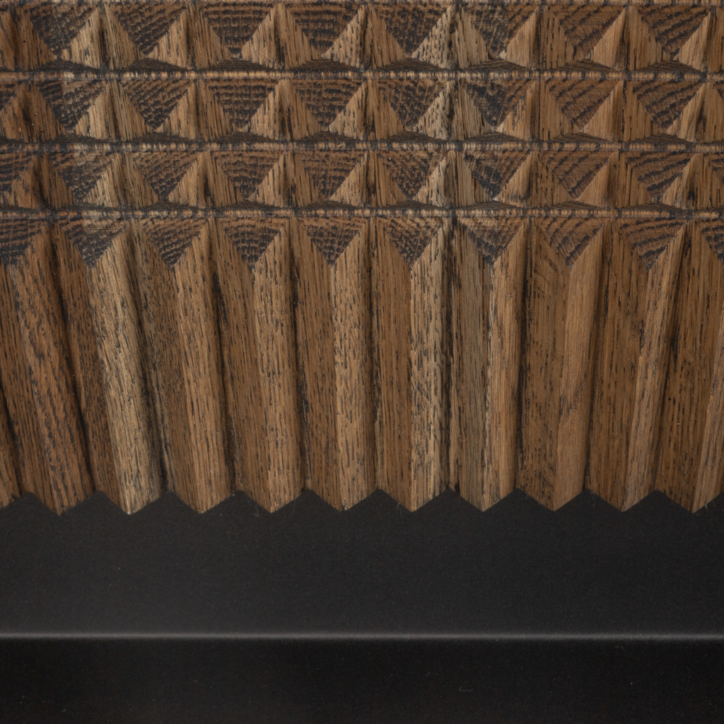 Pyramids Wall Art - Dark Oak