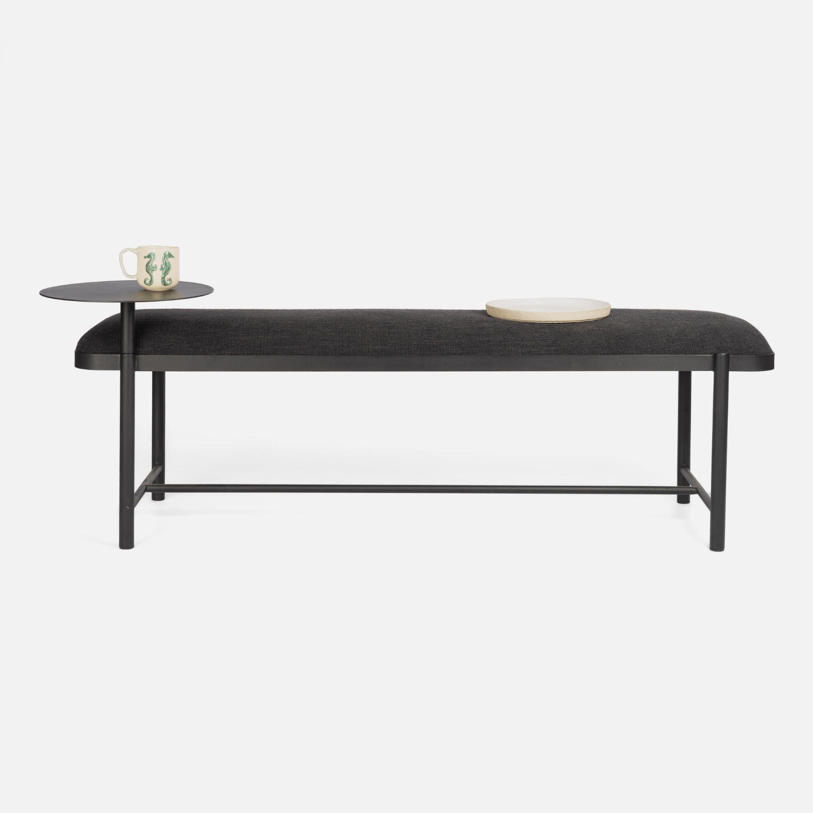 Malmo Bench + Table - Jet Black