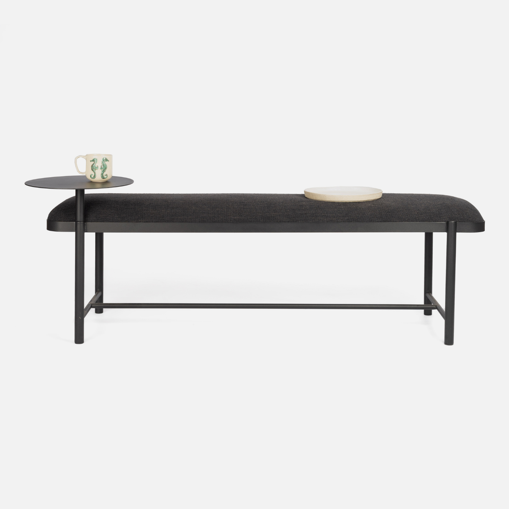Malmo Bench + Table - Jet Black