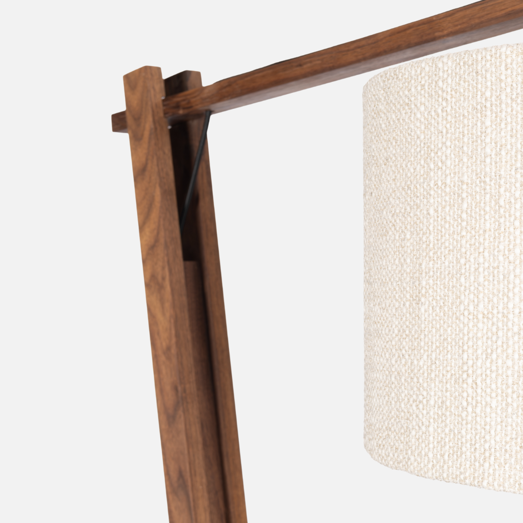 Tetsu Floor Lamp - Walnut / Oatmeal