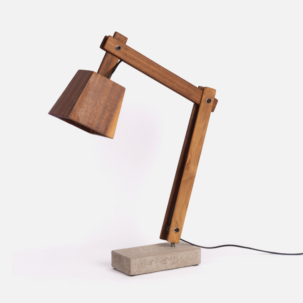 Ollie Desk Lamp - Walnut