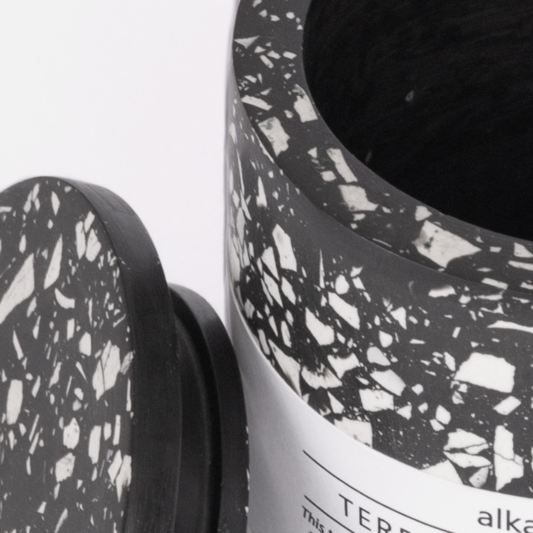 Tumbler With Lid - Terrazzo Black