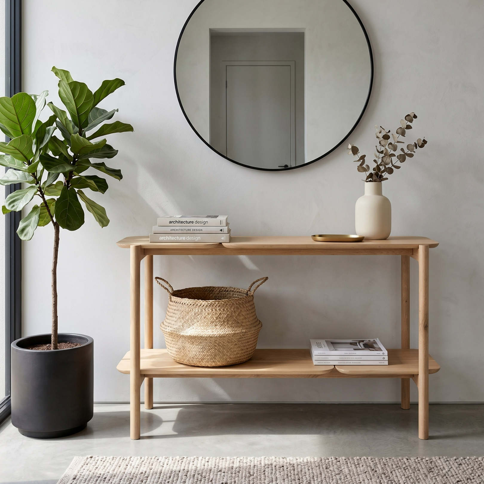 Akari Server - Solid Oak