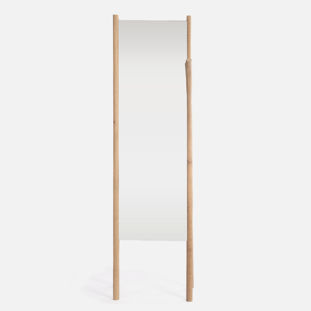 Twigs Freestanding Mirror - Solid Oak
