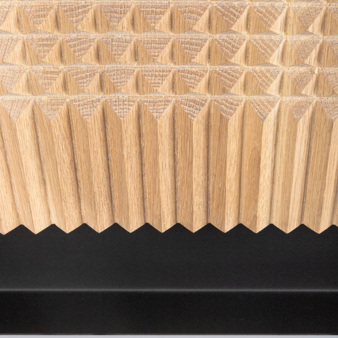 Pyramids Wall Art - Light Oak