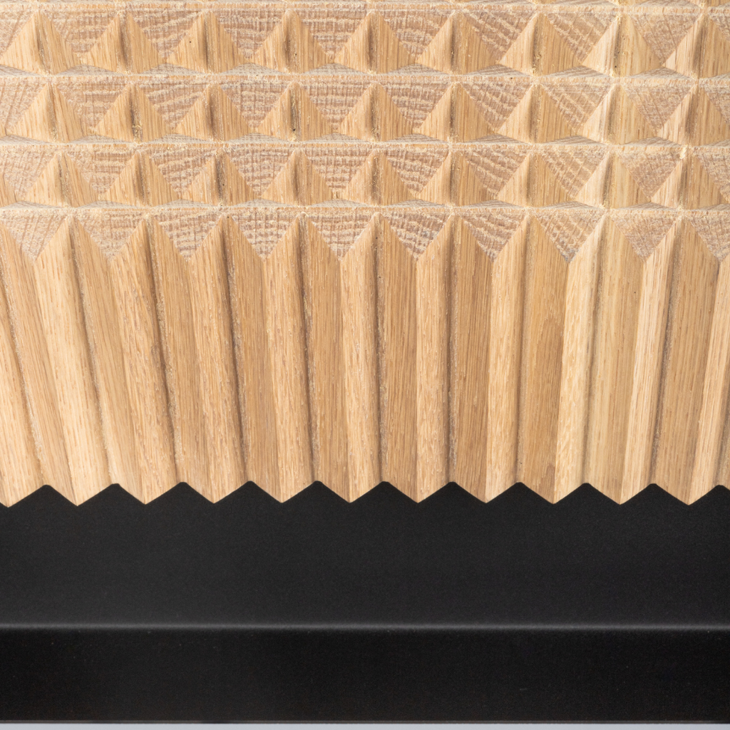 Pyramids Wall Art - Light Oak