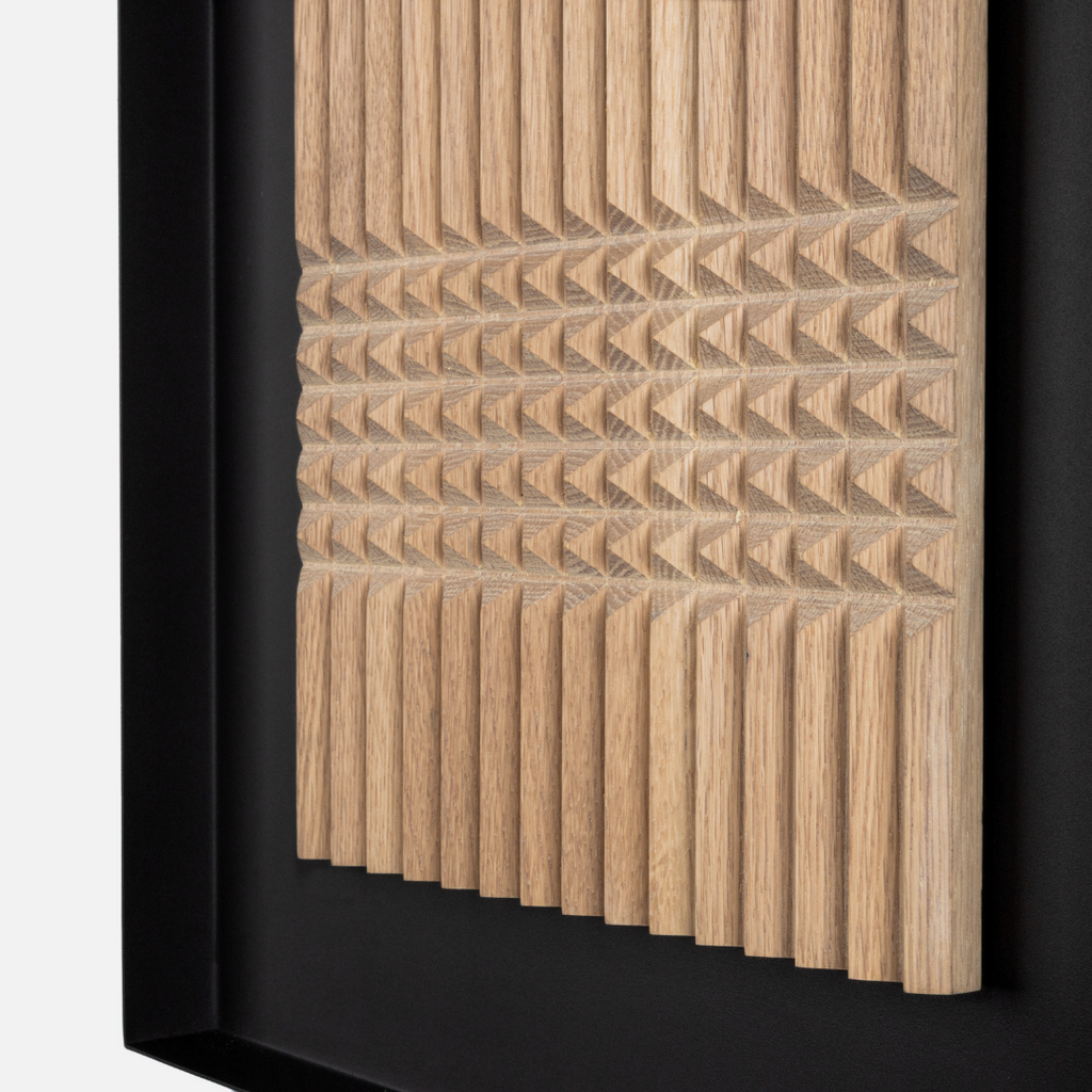 Pyramids Wall Art - Light Oak