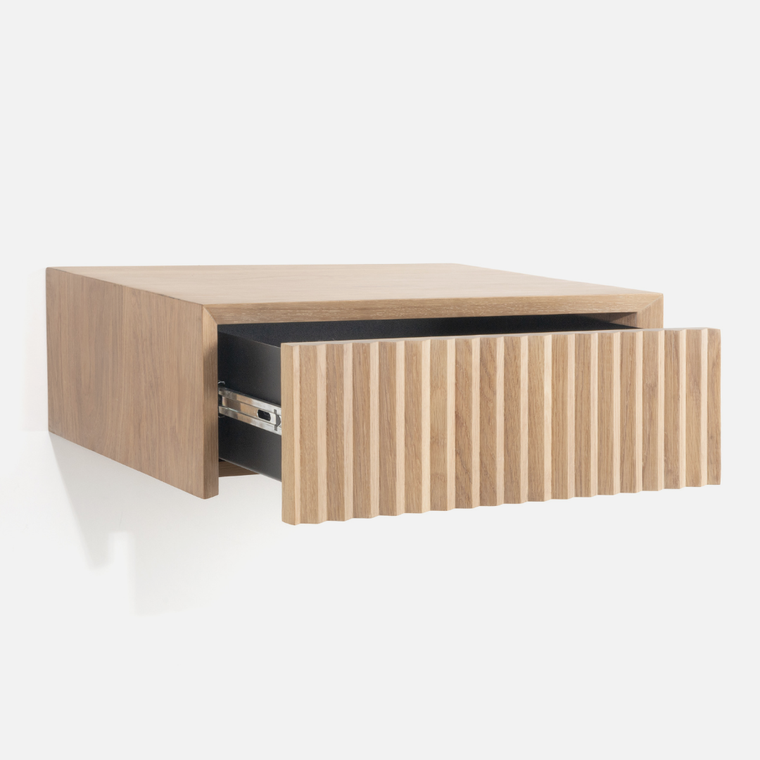 Copenhagen Floating Fluted Side Table Combo