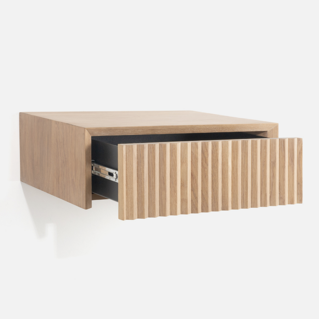 Copenhagen Floating Fluted Side Table Combo