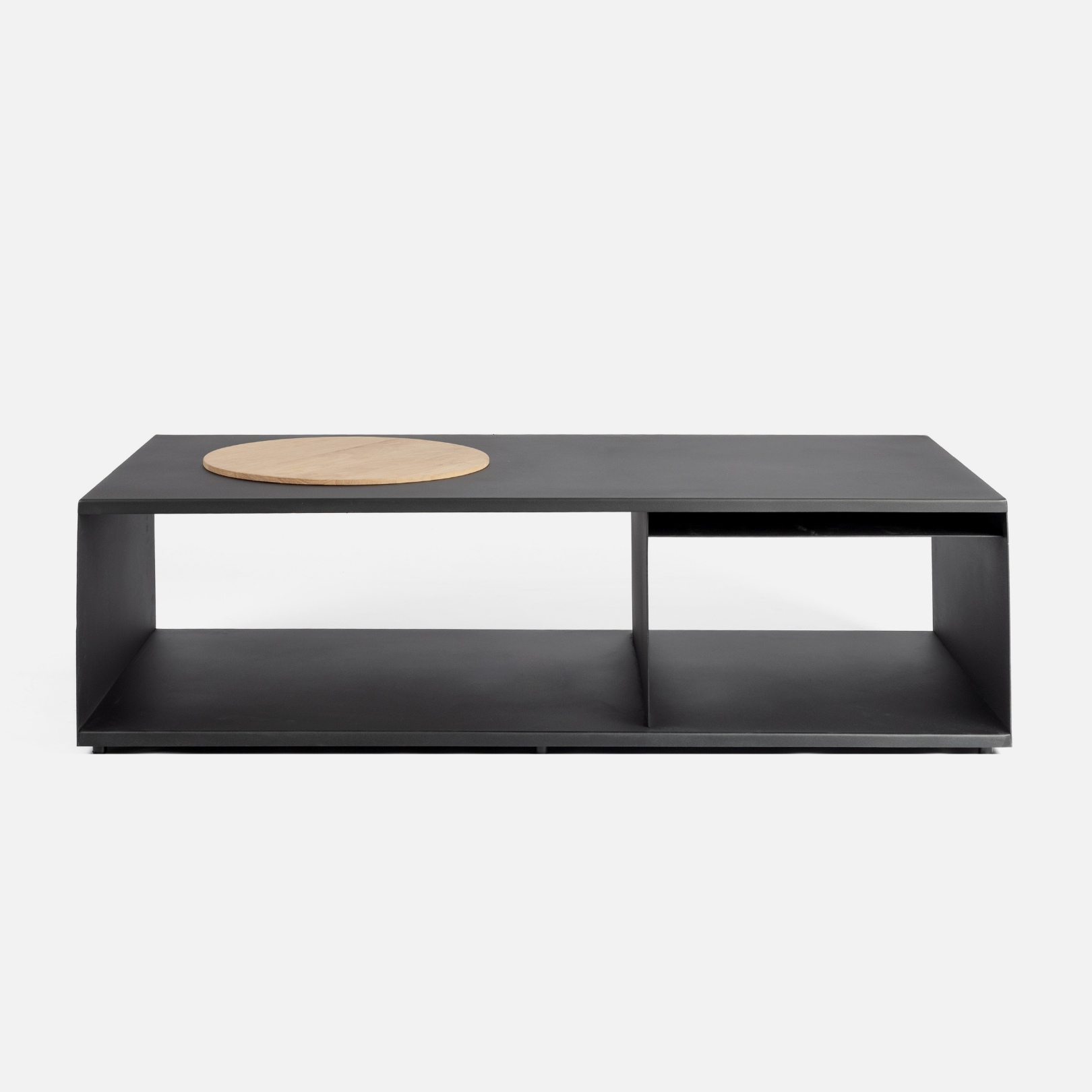 Hikari Fire Pit Table + Oak Top