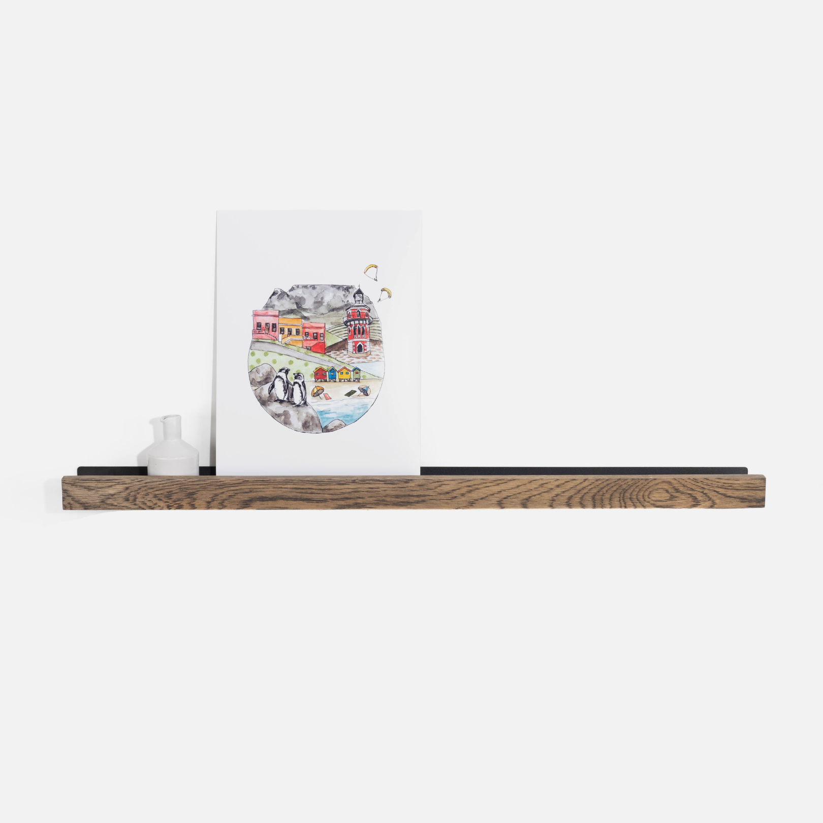 Oak Lip Shelves - Dark Oak