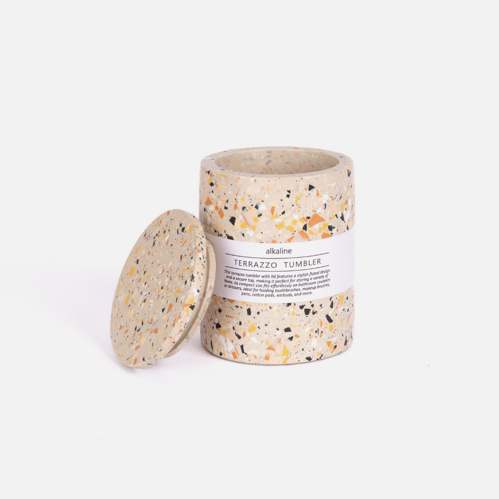 Tumbler With Lid - Terrazzo Nude
