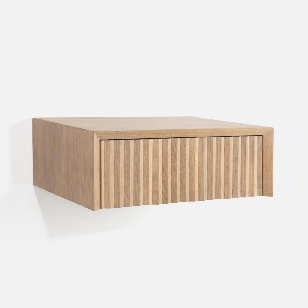 Copenhagen Fluted Side Table - Floating