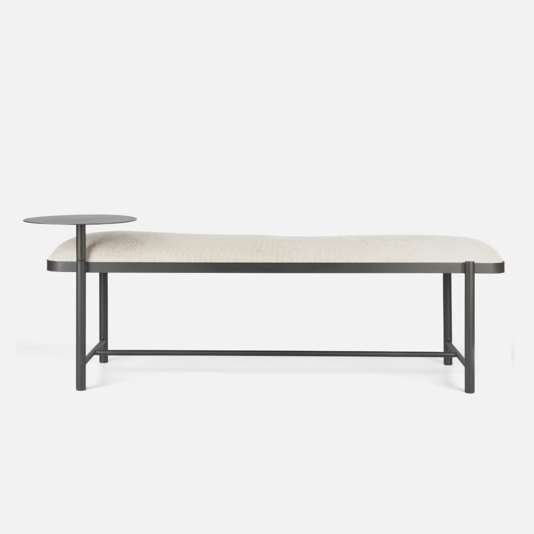 Malmo Bench + Oslo Headboard Combo - Light Stone