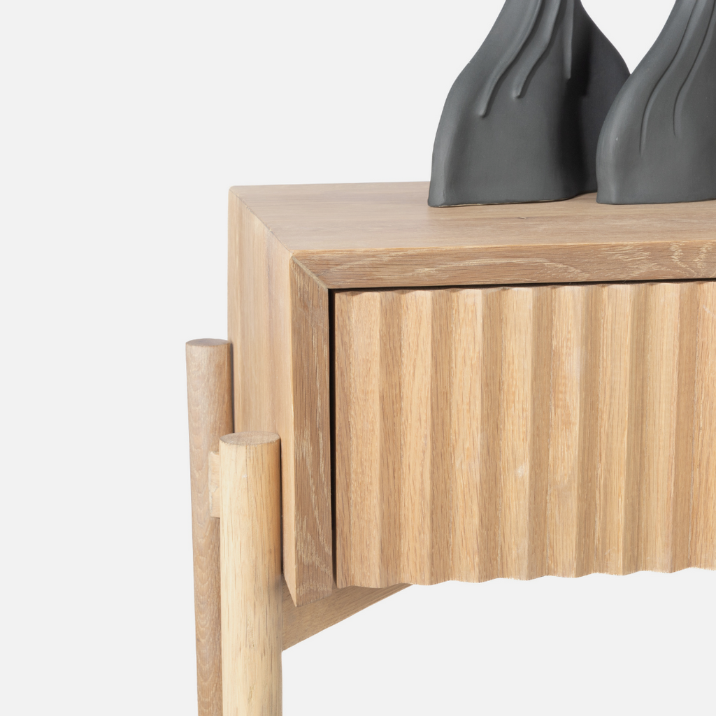 Copenhagen Freestanding Server - Light Oak