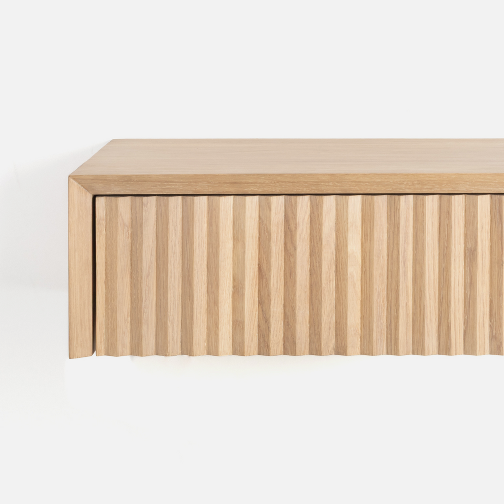 Copenhagen Floating Fluted Side Table Combo