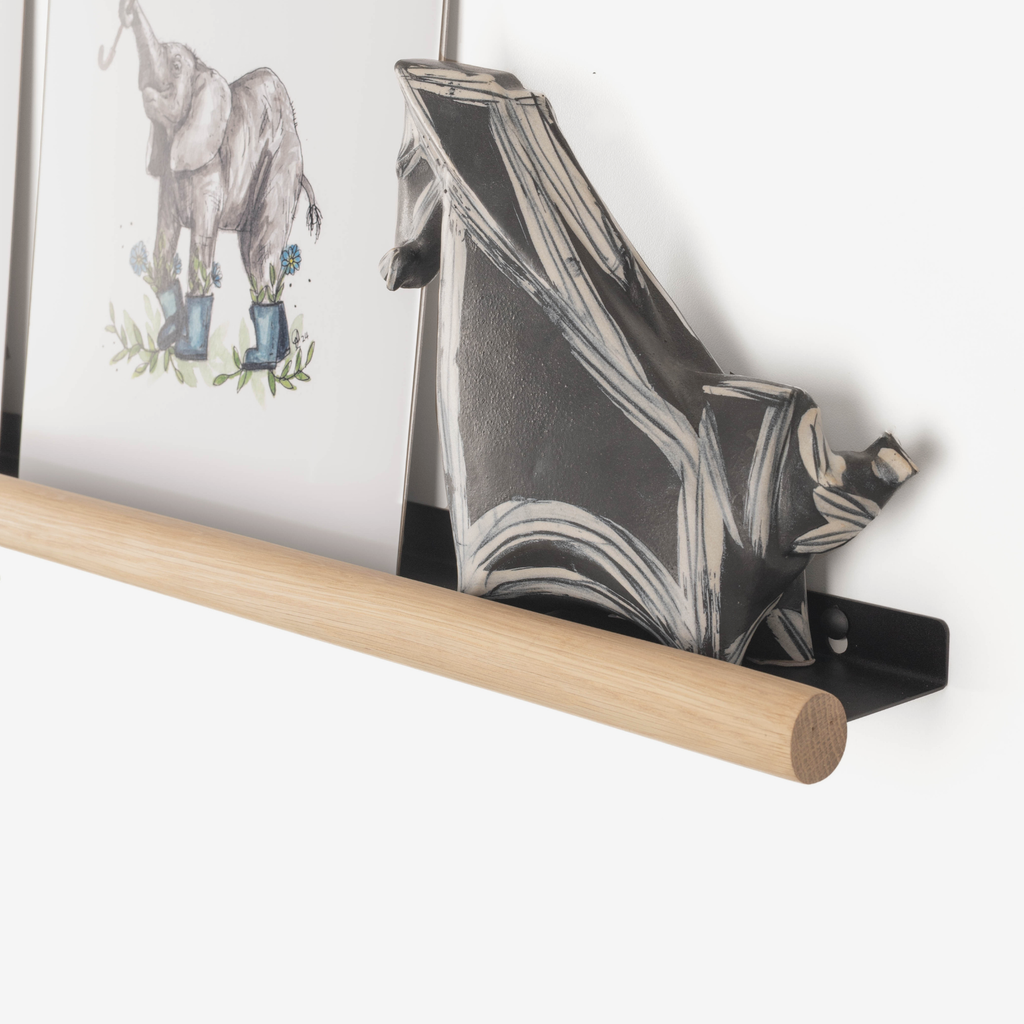 Noodle Lip Shelf Large - Solid Oak